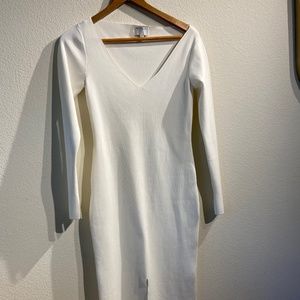WITCHERY Long Sleeved White Dress